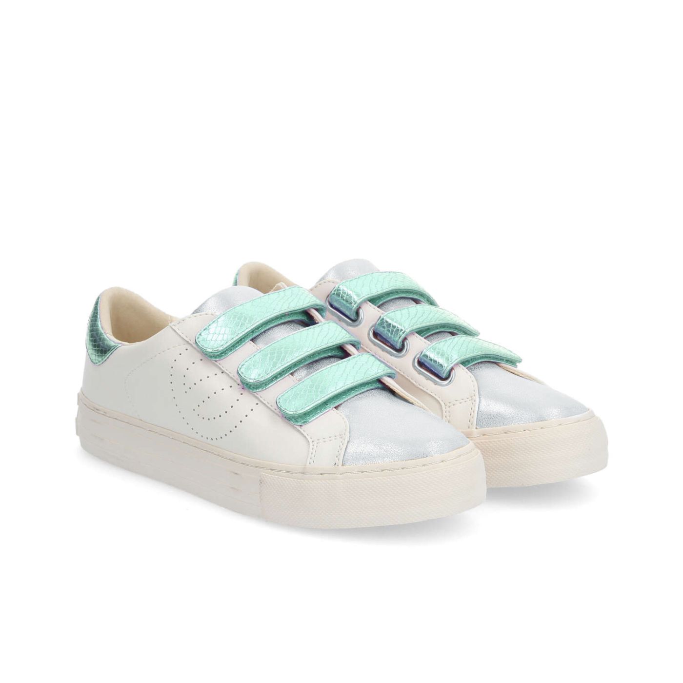 ARCADE STRAPSPERFO W - NAPPA/GLOW/JUNG - OFF WHITE/SILVER/TURQUOISE